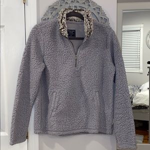 Abercrombie & Fitch Sherpa Pullover